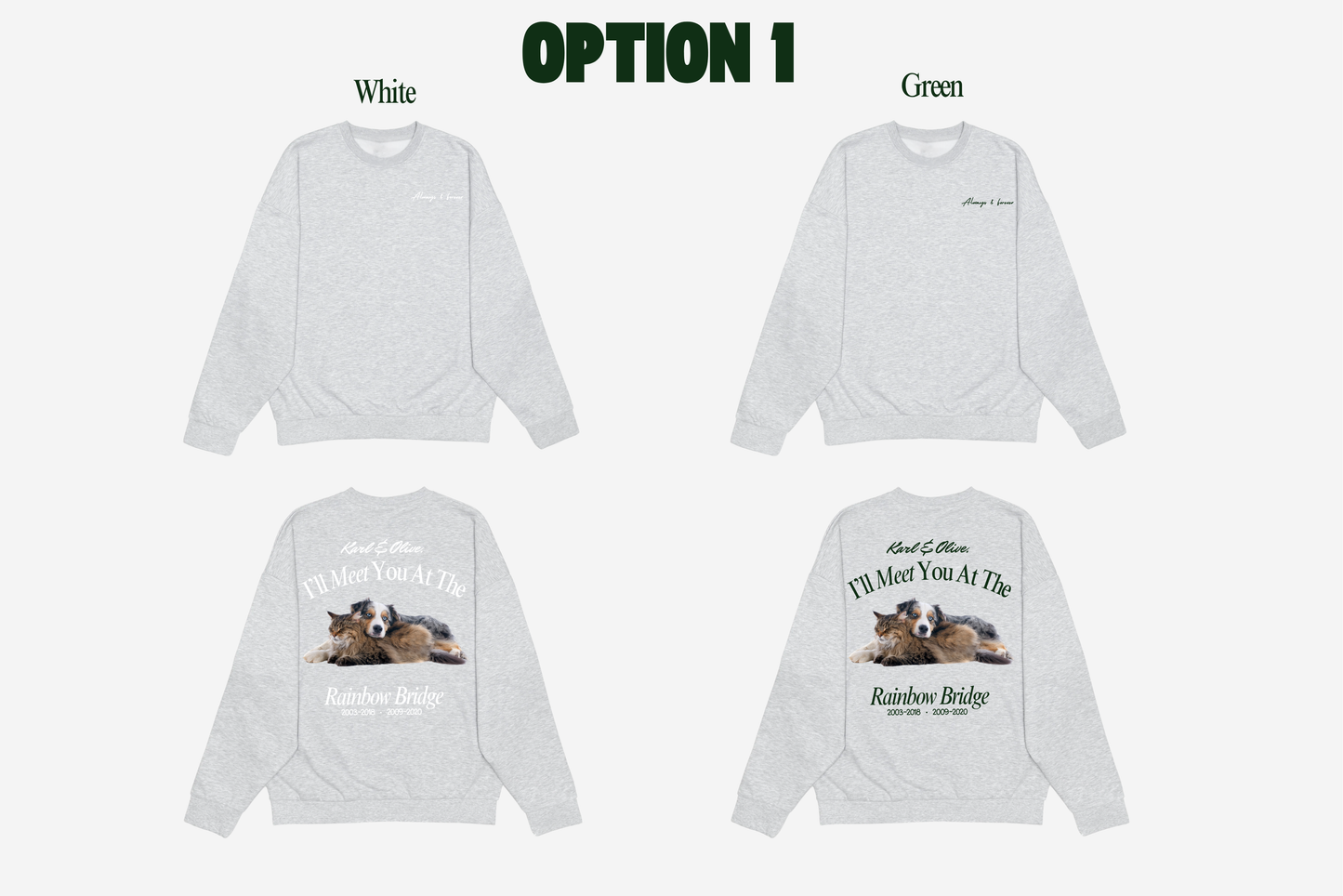 The Rainbow Bridge Crewneck