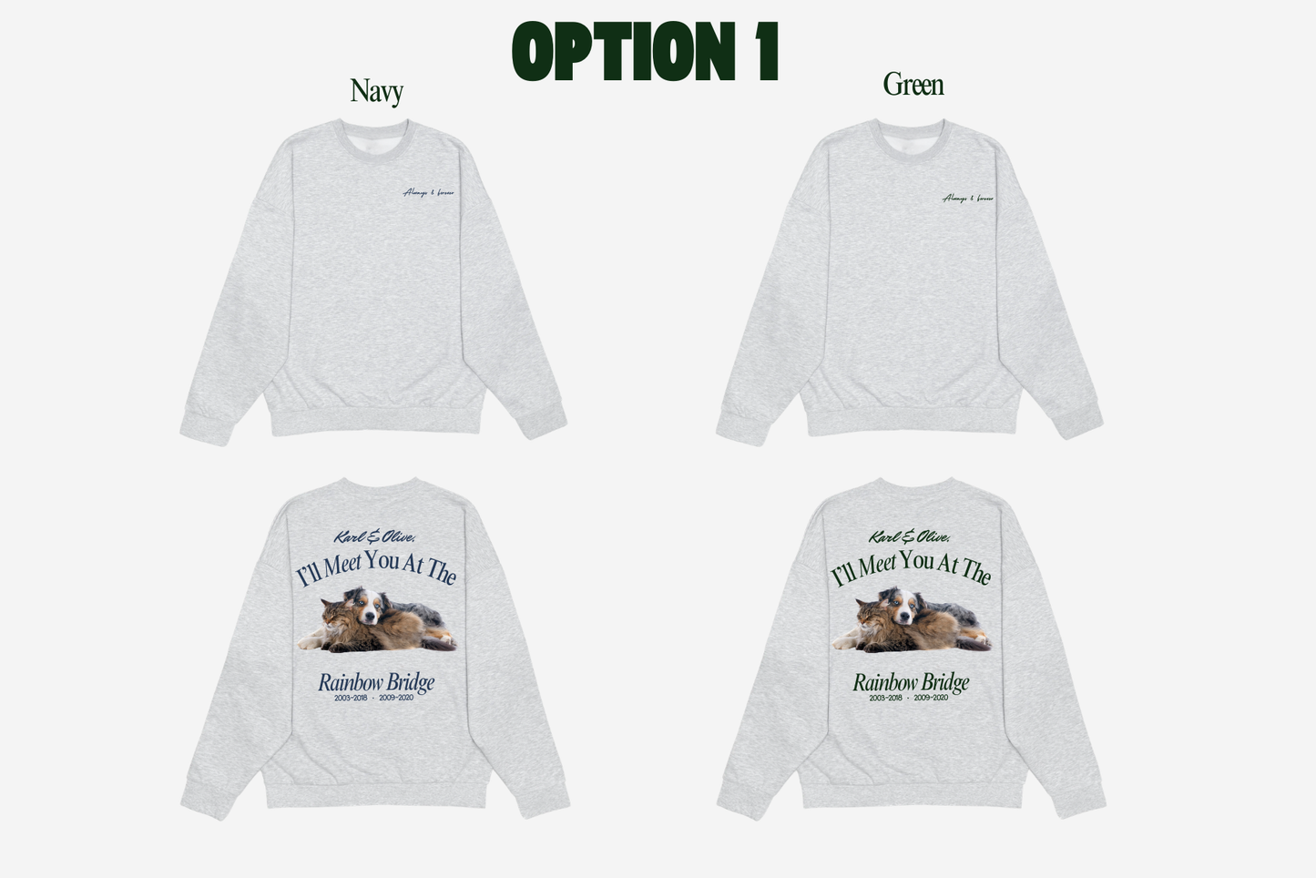 The Rainbow Bridge Crewneck