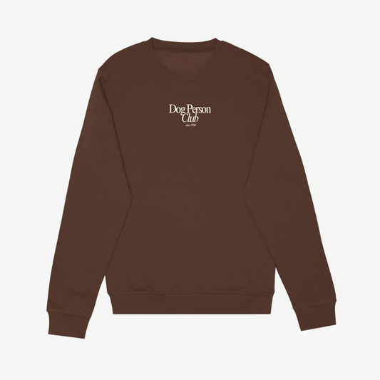 Dog Person Club Mini Cocoa Crewneck