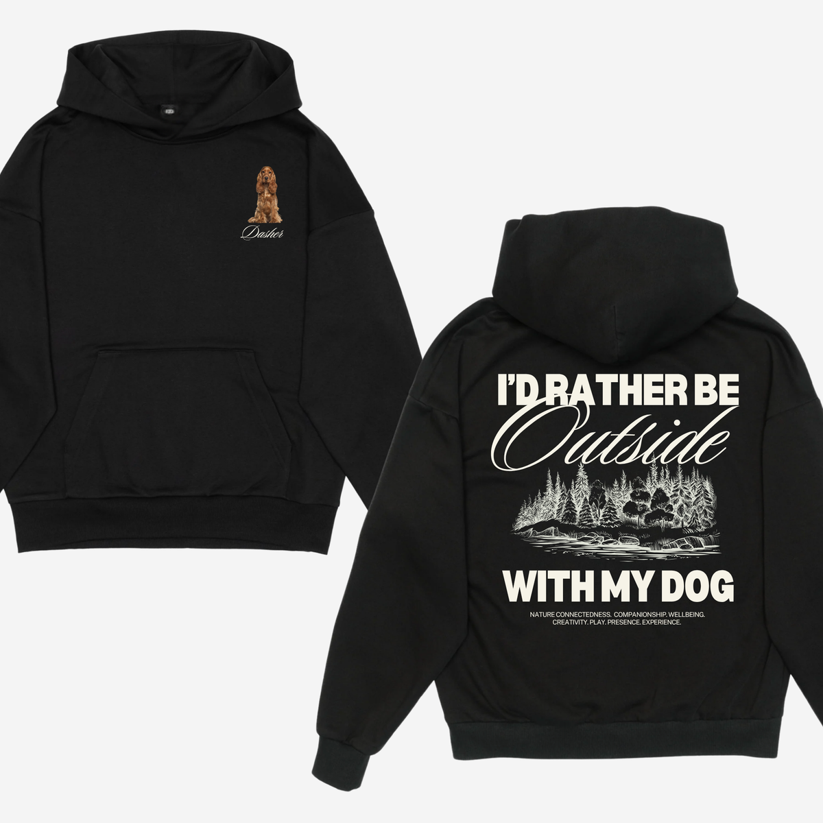 Custom Rather Be (Outside) Hoodie
