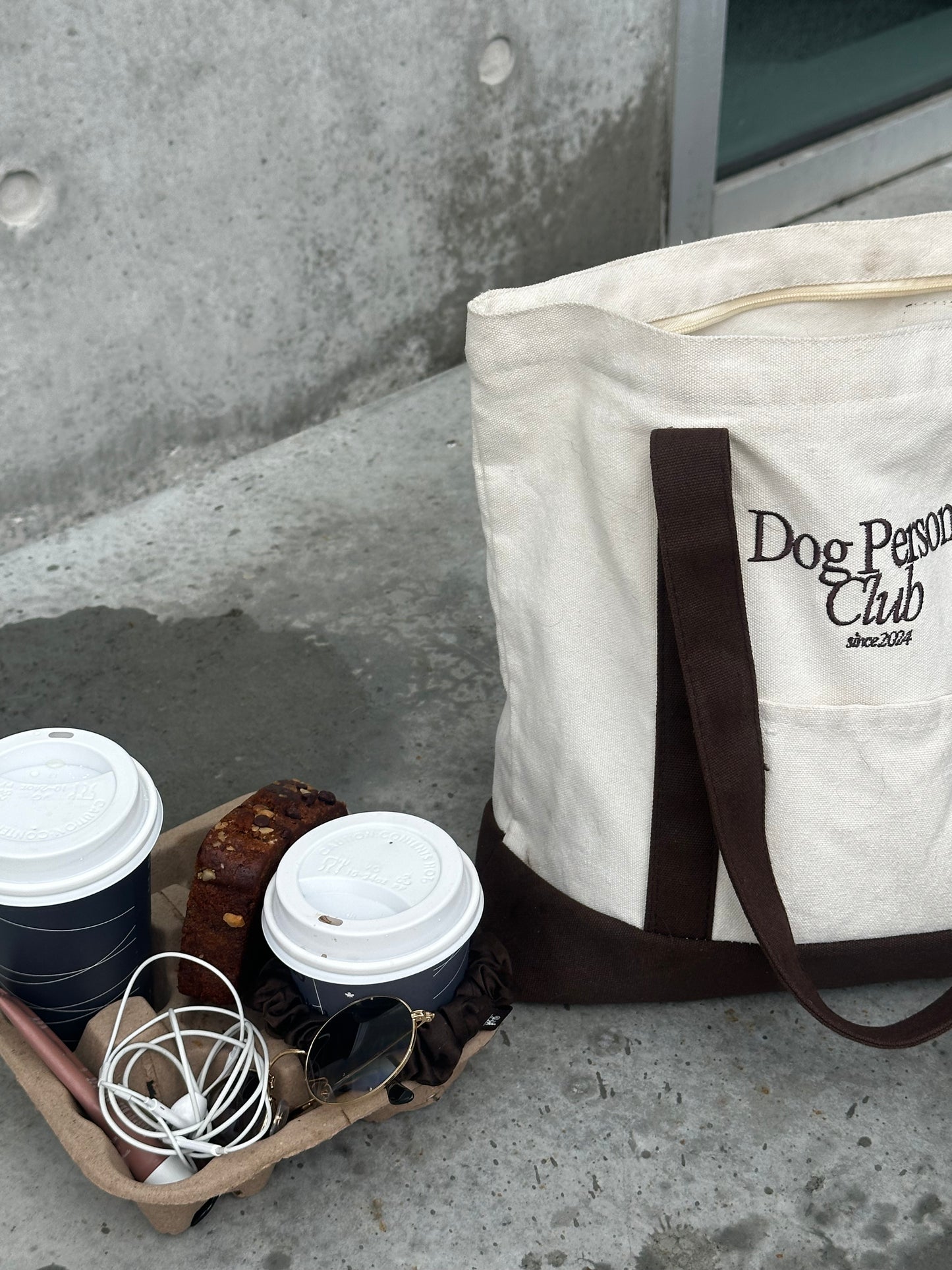 Cocoa Dog Person Tote Bag
